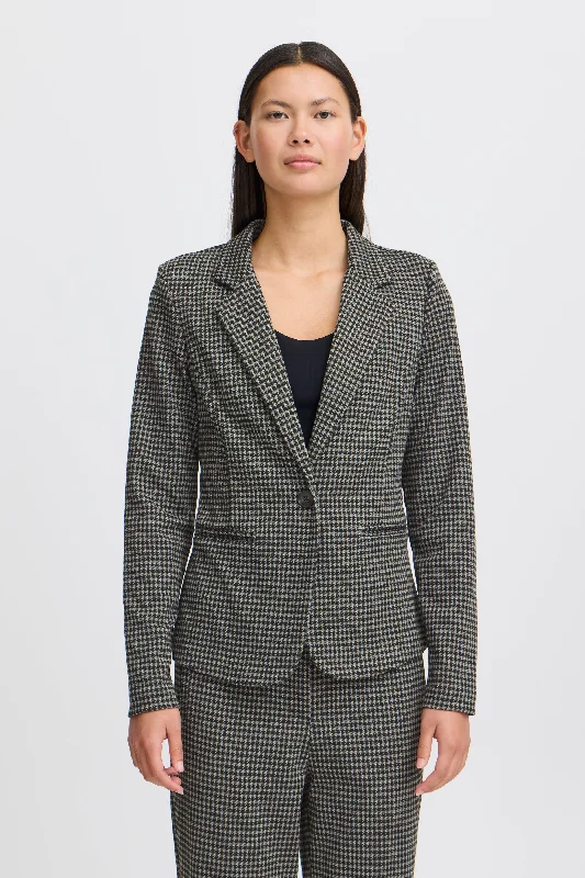 Blazer ihkate houndstooth blackgrey