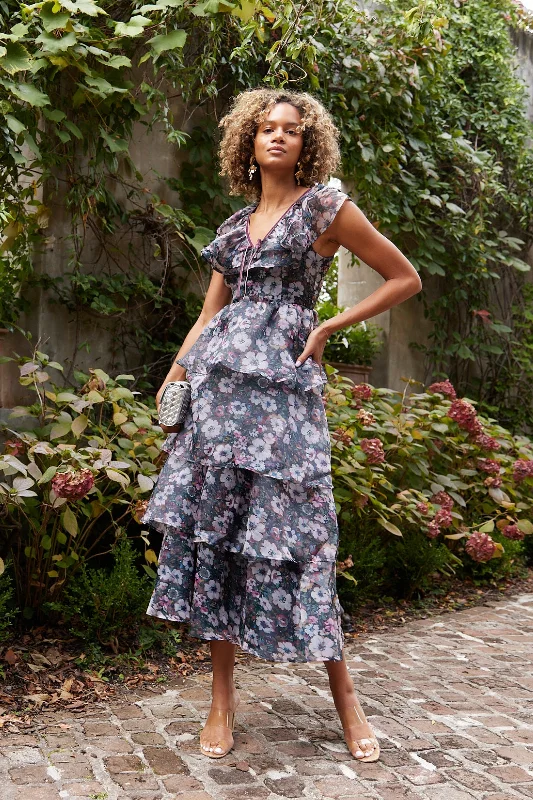 Bold and sophisticated looks for every woman   Lilia Floral Tiered Maxi Dress
