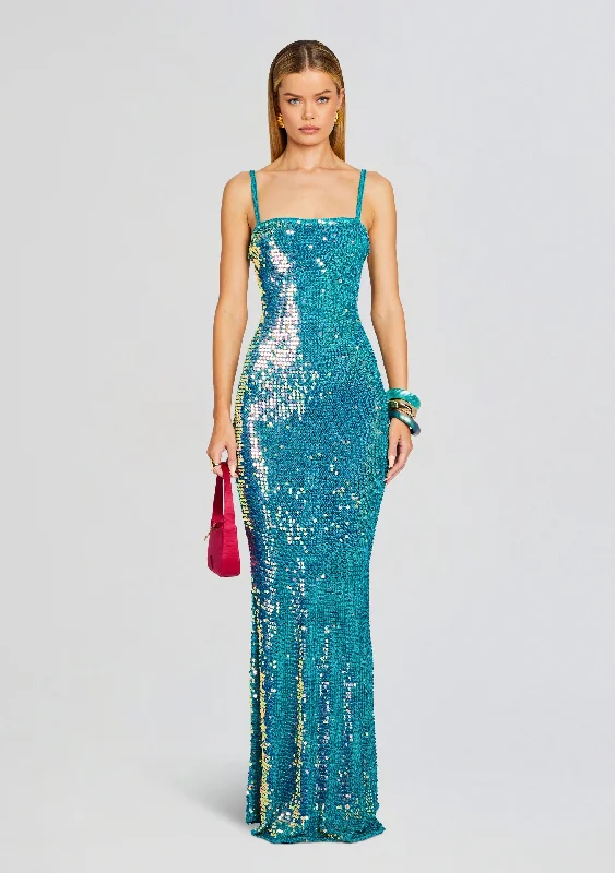 Sleek and sophisticated fashion for modern women   Lisette Sequin Crochet Dress