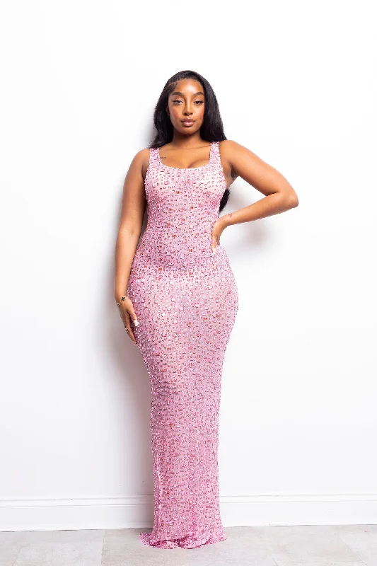 Dress to impress with elegant women’s wear Nessa Sleeveless Pink Maxi Dress Pre-Order Dress to impress with elegant women’s wear Nessa Sleeveless Pink Maxi Dress Pre-Order