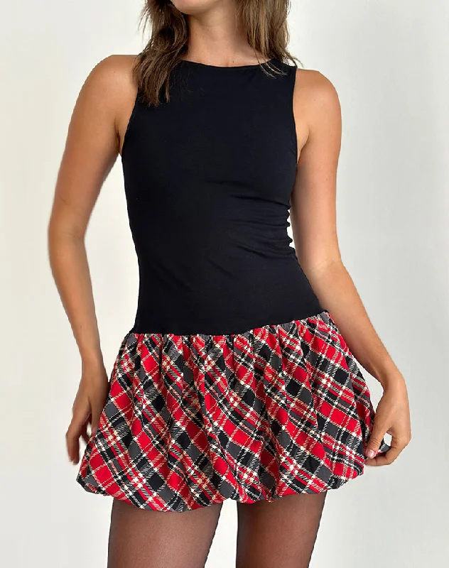 Refresh your wardrobe with stylish women’s outfits Ortega Mini Dress in Black with Diagonal Check Red Refresh your wardrobe with stylish women’s outfits Ortega Mini Dress in Black with Diagonal Check Red