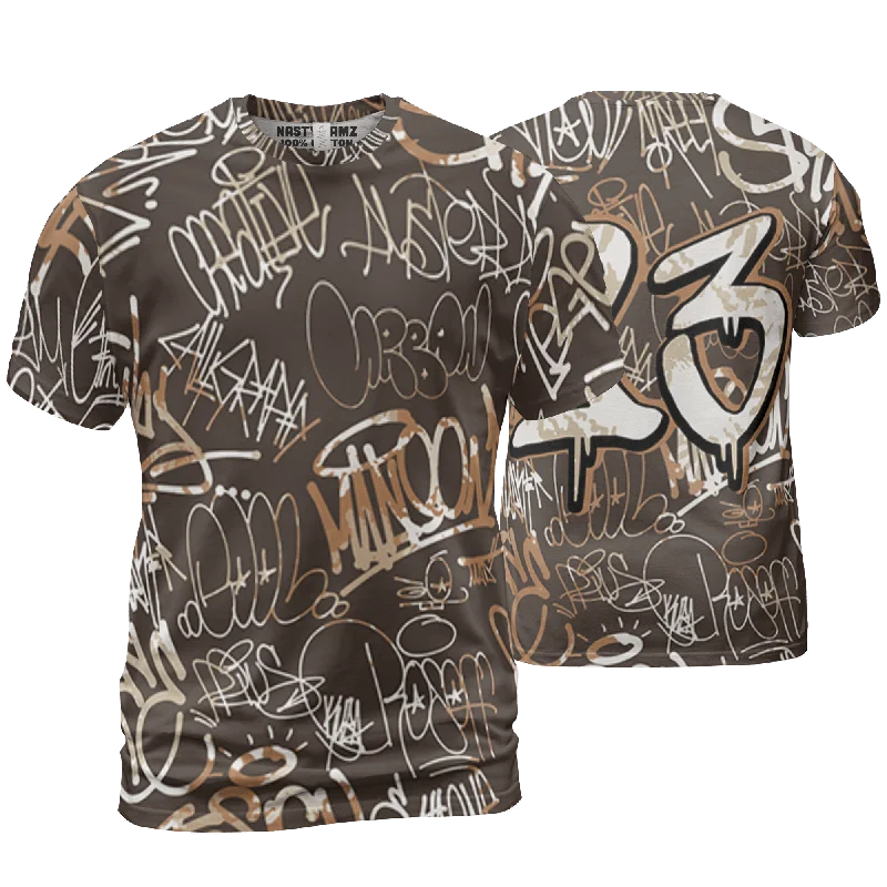 Stylish women’s clothing designed for comfort   NastyJamz Jumpman Jack T Shirt Match 23 Hiphop 3D All-Over Print Graffiti Pattern