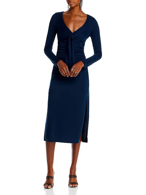 Fashionable clothing that fits every occasion   Brenna Womens Office Mid-Calf Midi Dress