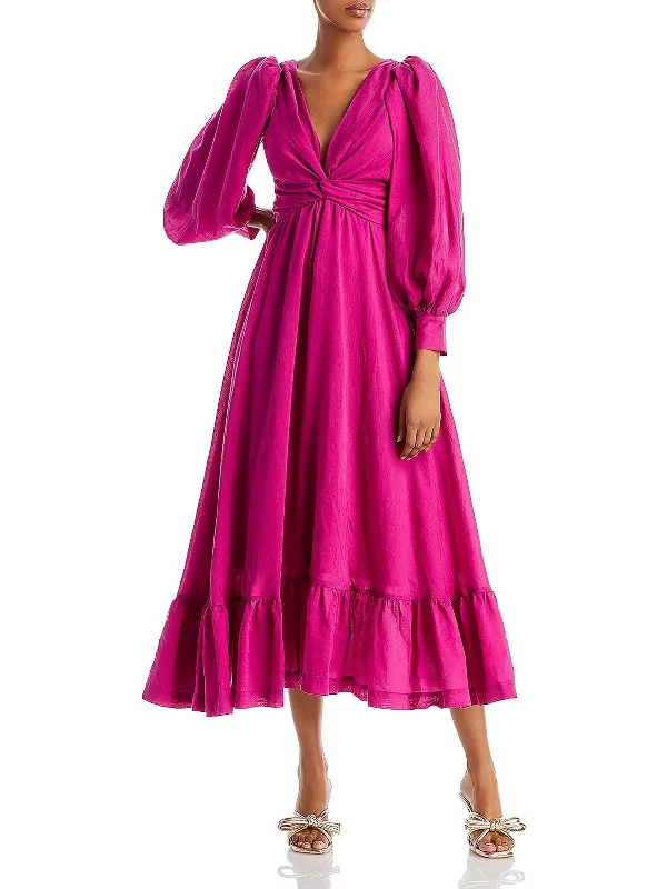 Fashionable, yet affordable women’s apparel   Frida Womens Belted V Neck Maxi Dress