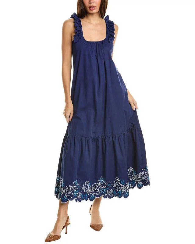 Casual outfits that elevate your style   Johnny Was Yoko Eyelet Maxi Dress