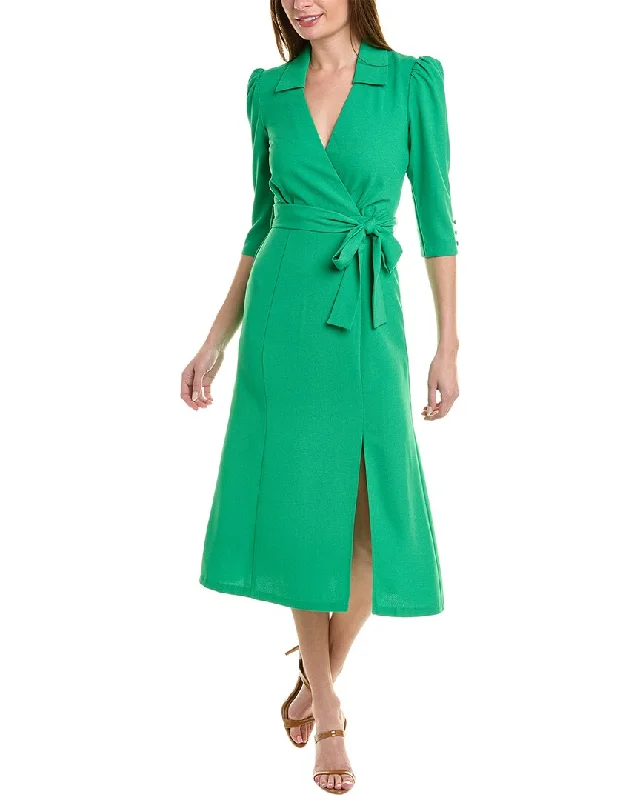 Fashionable clothing to fit every body type   Maison Tara Vintage Crepe Midi Dress