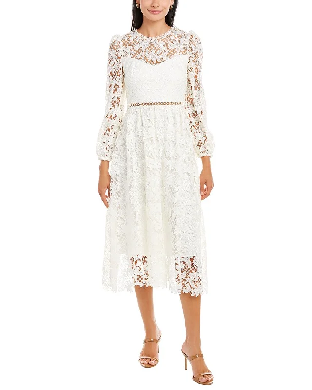 Trendy women’s clothing that suits every taste   ML Monique Lhuillier Lace Midi Dress
