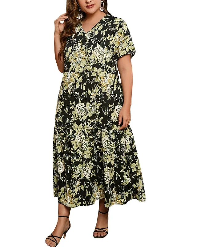 Curated collections of sophisticated women’s wear   Nino Balcutti Plus Maxi Dress
