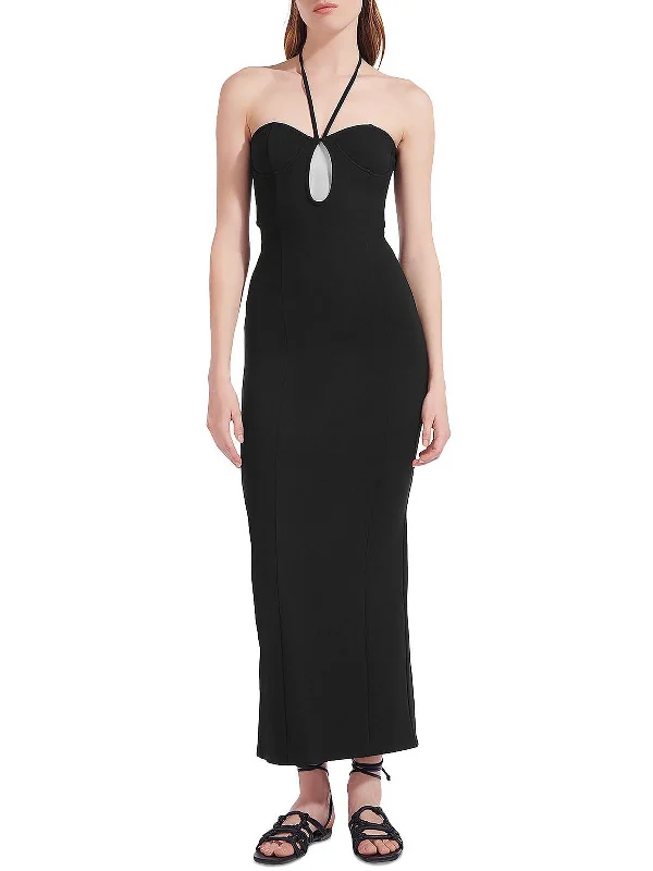 Find your perfect fit with stylish women’s clothing   Womens Cut Out Halter Maxi Dress