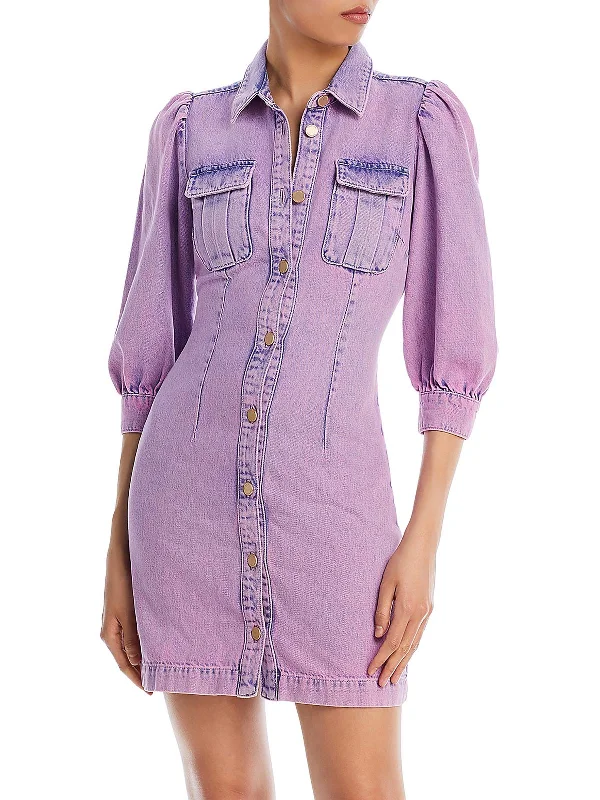 Affordable stylish women’s fashion collection   Womens Denim Short Mini Dress