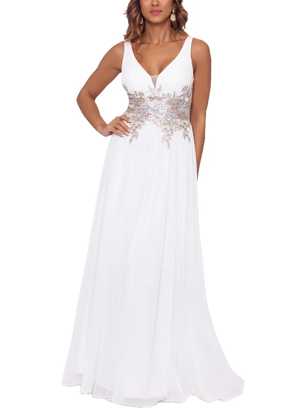Everyday essentials for a stylish wardrobe   Womens Embroidered V Neck Maxi Dress
