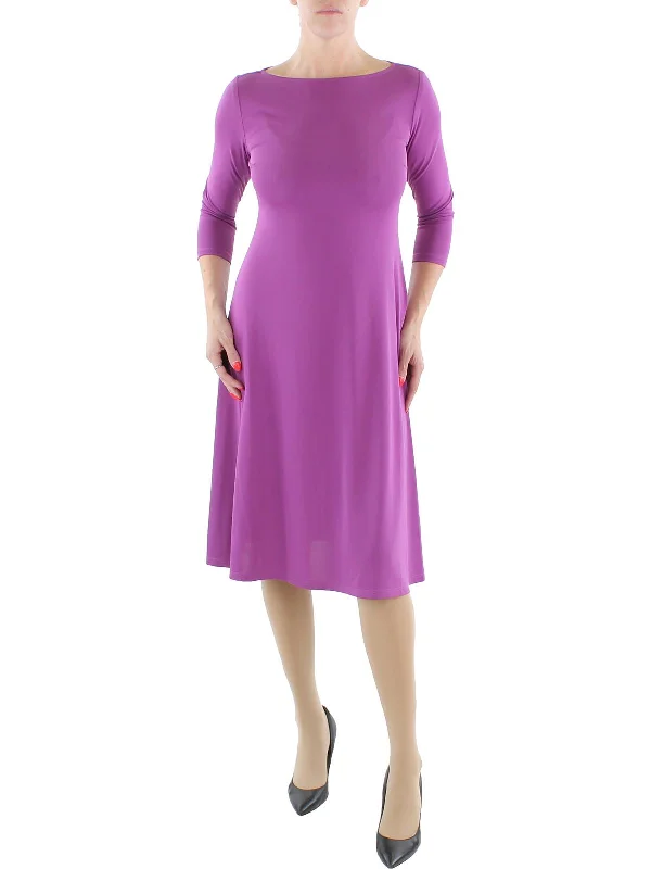 Classic pieces for a timeless wardrobe   Womens Jersey Stretch Midi Dress