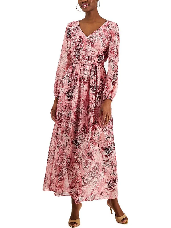 Effortlessly stylish outfits for the modern woman   Womens Snake Print Long Maxi Dress