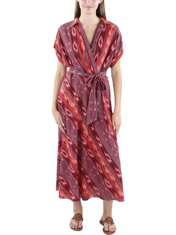 Look and feel your best in our women’s wear   Womens Striped Polyester Maxi Dress