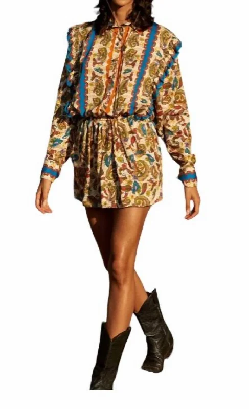 Trendy women’s clothing that suits every taste   Lais Mini Dress In Paisley Cream