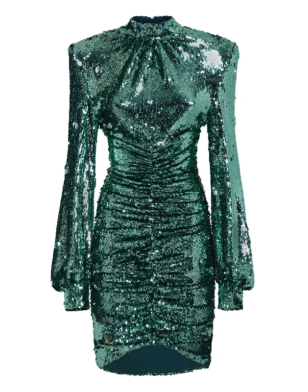 Uncover unique pieces for your perfect wardrobe   Midi Dress with Crystals