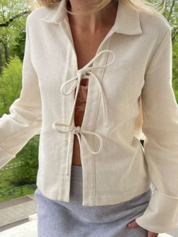 Lace-up women's jacket - stylish fit