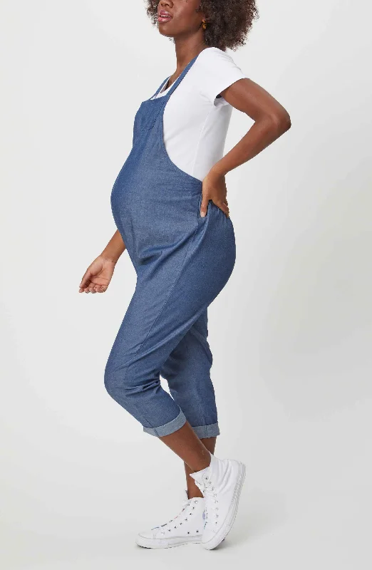 Elegant and comfortable women’s fashion wear   Cropped Maternity Overalls