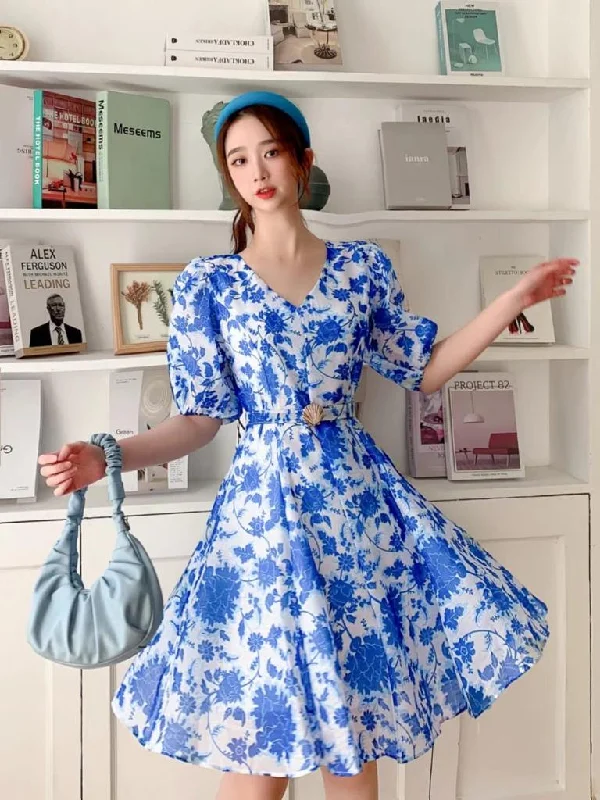 The ultimate destination for women’s clothing   Floral A Line Dress with Belt