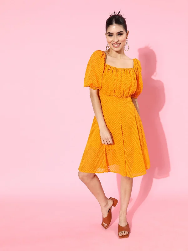 Find your perfect fit with stylish women’s clothing Mustard Yellow Printed A-Line Dress Find your perfect fit with stylish women’s clothing Mustard Yellow Printed A-Line Dress