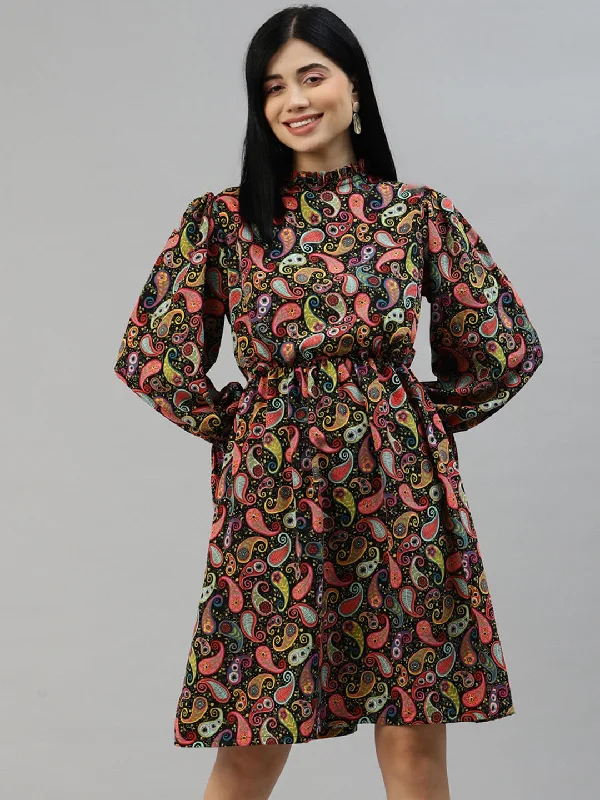 The ultimate guide to stylish women’s fashion   Pink Ethnic Motifs A-Line Dress