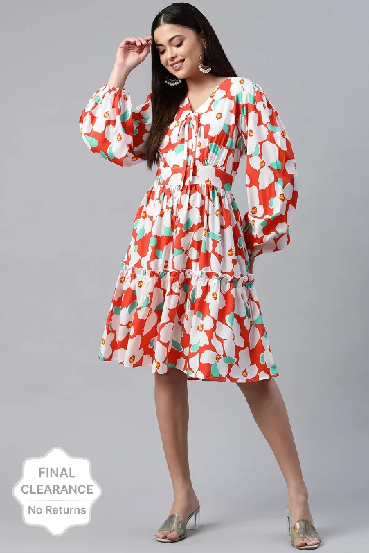 Perfect fashion pieces for the busy woman   plusS Floral Peinted A-Line Dress
