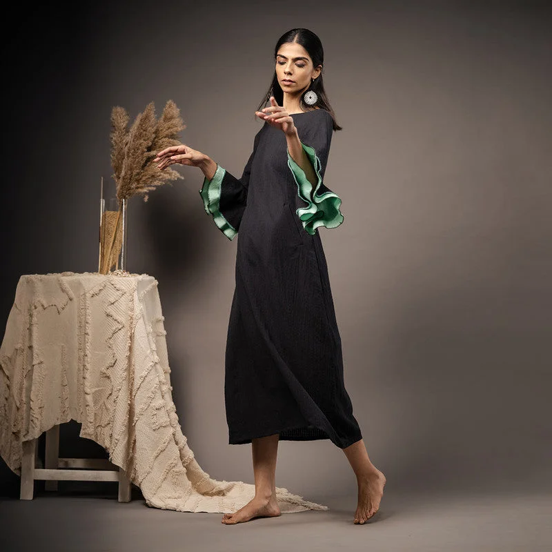 Look and feel your best in our women’s wear Cotton A-Line Dress for Women | Black | Embroidered Look and feel your best in our women’s wear Cotton A-Line Dress for Women | Black | Embroidered