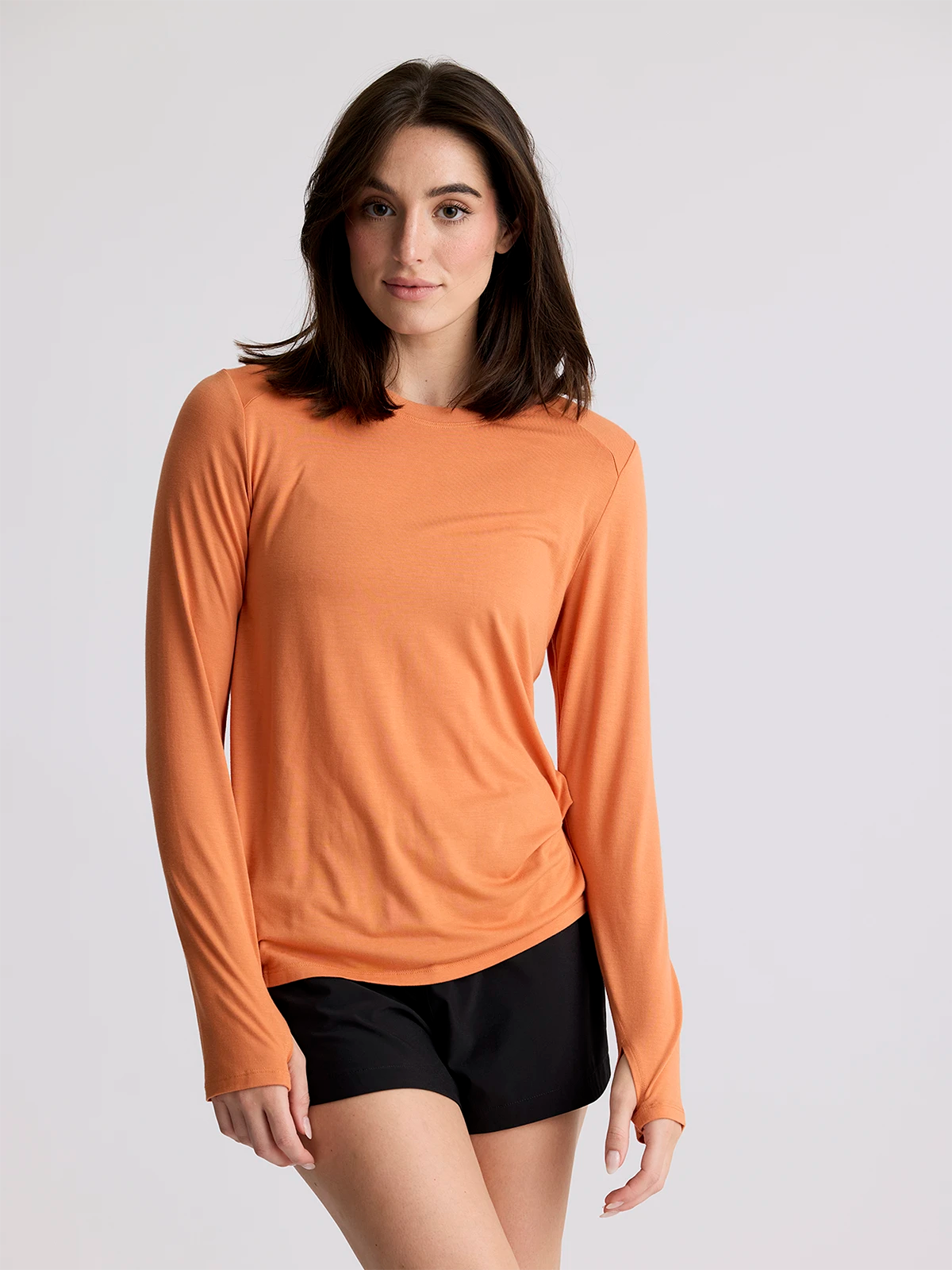 Curated collections of sophisticated women’s wear   Women's Bamboo Shade Long Sleeve II - Sunstone